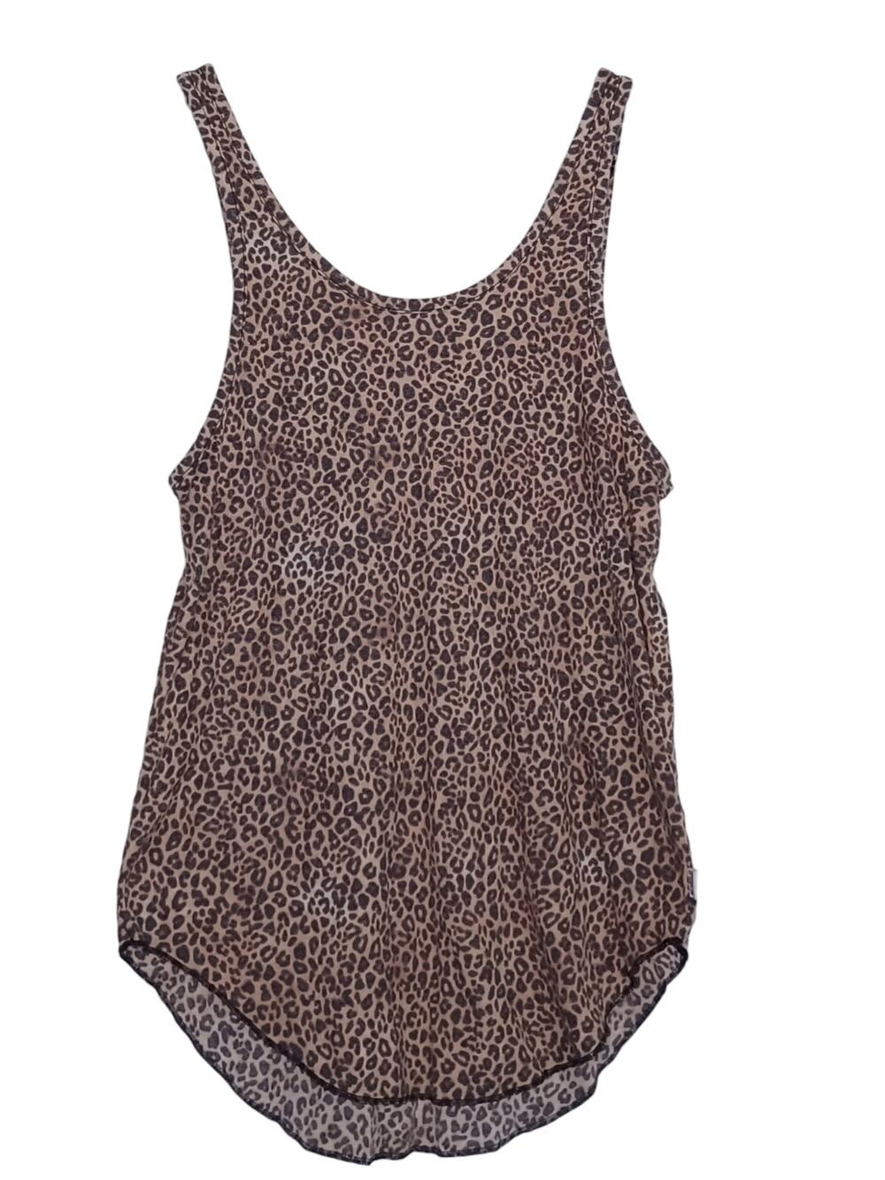 Victoria's Secret PINK Leopard Print Sleep Tank Top Size Medium